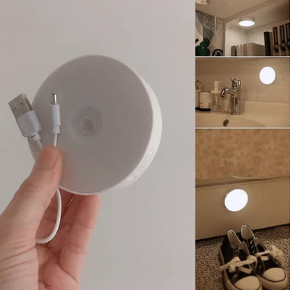 Luz LED con sensor de movimiento recargable USB - Pack de 5